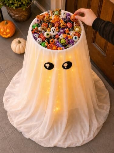 Light Up Ghost Candy Bowl 32-inch Deal