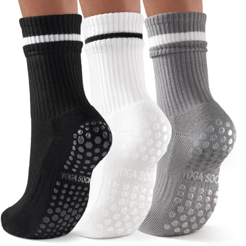 Grippy Yoga Socks 3-Pack