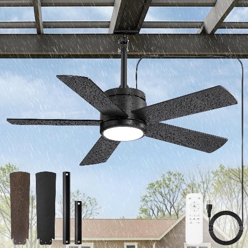 Fanbulous 42" Outdoor Ceiling Fan with Light and Remote