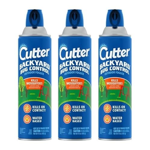 Cutter Backyard Bug Control Outdoor Fogger, 16 Ounce, 3 Pack