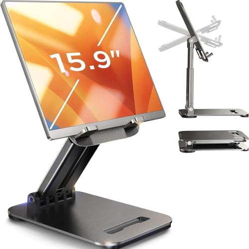 LISEN Foldable Tablet Stand Holder (Up to 15.9")