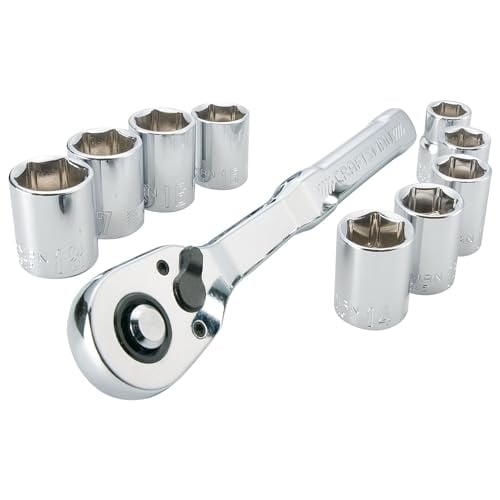 10-Pc Craftsman 3/8" Drive Polished Chrome Mechanics Tool Set (Metric) Deal