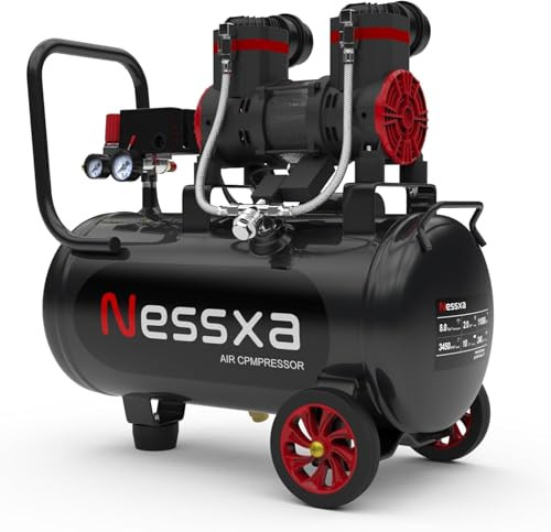 Nessxa 10 Gallon Ultra Quiet Air Compressor