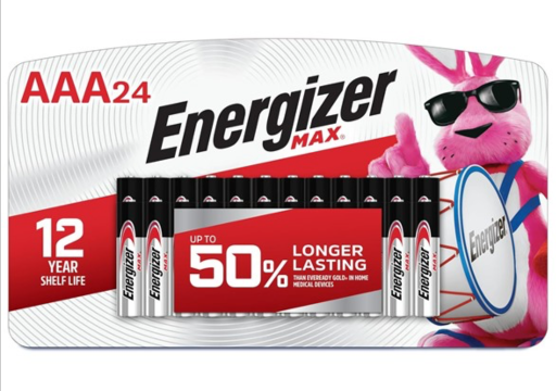 Energizer Max AAA Alkaline Batteries 24-Pack Deal