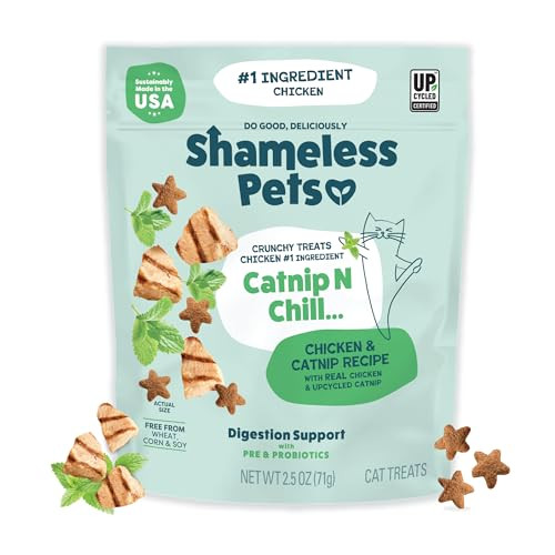 Shameless Pets Crunchy Cat Treats Catnip N Chill 2.5-Oz