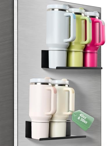 POLRAI Magnetic Stanley Cup Holder for Fridge 2-Pack