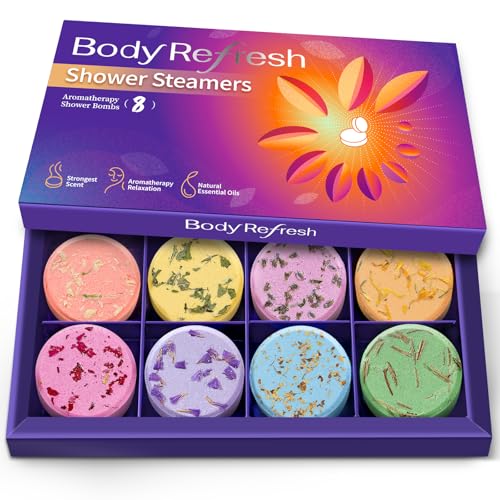 Shower Steamers Aromatherapy 8-Pack with Natural Essential Oils