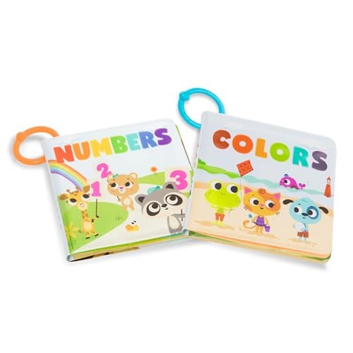B. toys Bath Book Soft & Waterproof Books Learn Colors & Numbers Bath Toys 2-Pack Deal