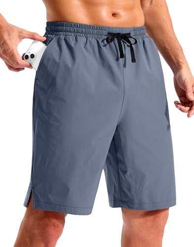 Pudolla Men's 9" Quick Dry Swim Shorts w/ Pockets