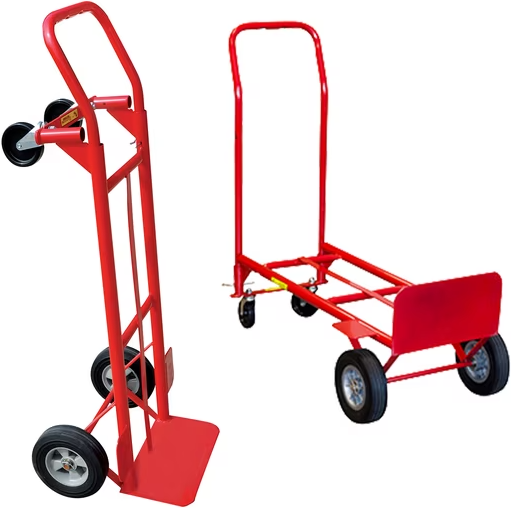 Milwaukee 600-lb Capacity 2-in-1 Convertible Hand Truck w/ Steel Frame & 4 Wheels Deal