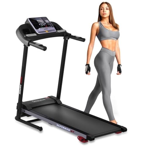 SereneLife 40" x 16" Compact Portable Treadmill w/ Incline & Handle Bars Deal