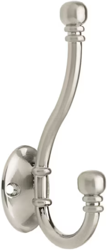 Allen + Roth Decorative Wall Hooks Satin Nickel