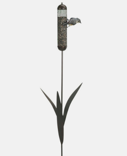 Woodlink 36" Freestanding Cattail Stake Bird Feeder w/ Metal Mesh Cage Deal