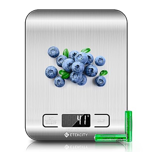 Etekcity Digital Food Kitchen Scale, 11lb Capacity, Grams and Ounces