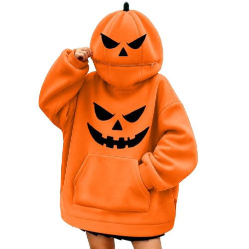 Women Pumpkin Halloween Hoodies