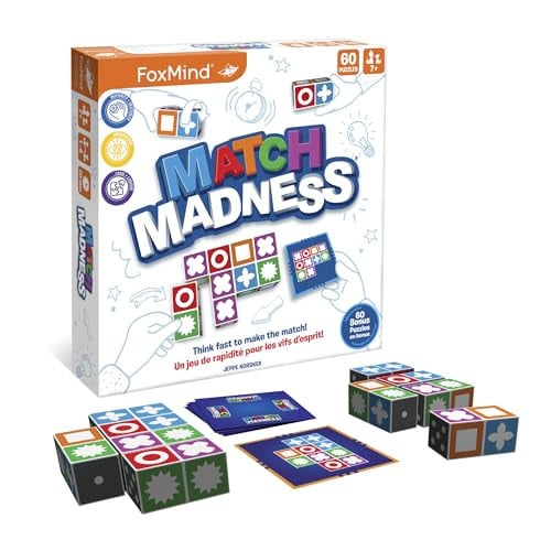 FoxMind Match Madness Visual Recognition Block Puzzle Board Game Deal