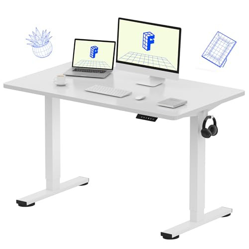 FlexiSpot EN1 48" x 24" Electric Adjustable Standing Desk w/ One-Piece Top