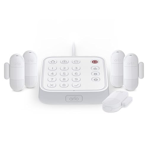 Arlo Home Security Alarm System w/ Wired Keypad Sensor Hub 5 Sensors Deal