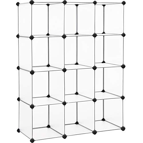 SONGMICS Cube Storage Organizer, 12 Plastic Cubes