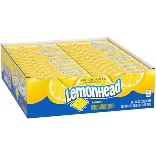 Lemonhead Hard Lemon Candy Boxes 24-Count