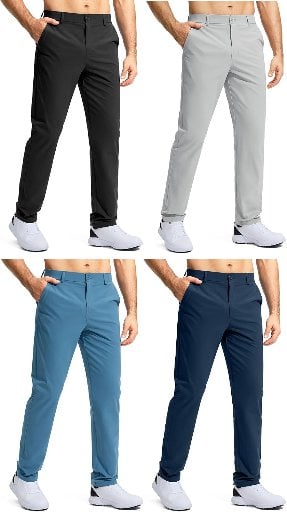 Pudolla Men's Lightweight Quick Dry Stretch Golf Pants Deal