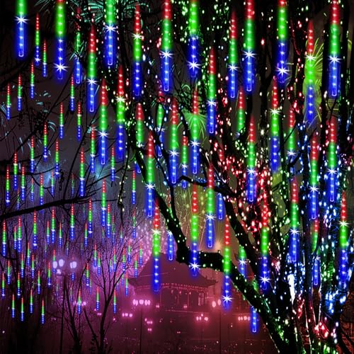 ZPQBEYE 24-Tube 576-LED Meteor Shower Christmas Lights Deal