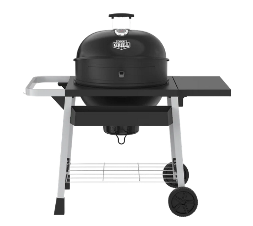 Expert Grill Charcoal Kettle Cart Grill with Pizza Accessories and Warming Rack