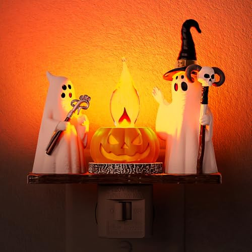 Briignite Halloween Ghost Campfire Flickering Night Light
