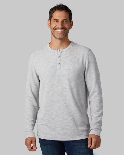 Men's Everyday Comfort Long Sleeve Henley T-Shirt - Many Colors