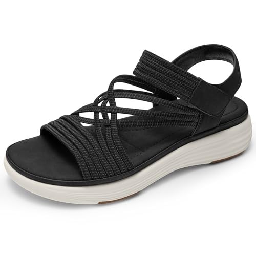 Vilanva Women's Elastic Strap Walking Sandals