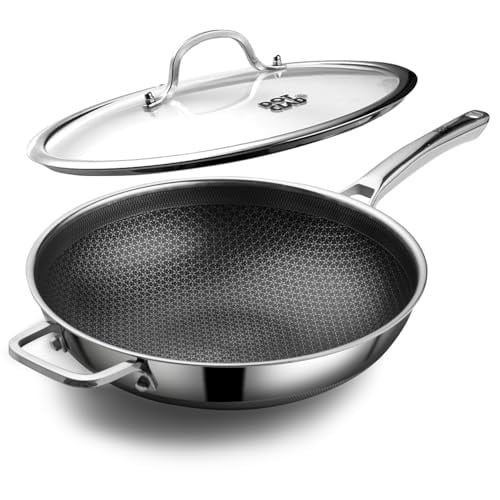DOTCLAD Hybrid 12 inch Wok with Lid