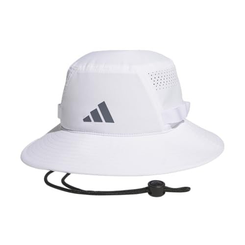 adidas Men's White Victory Bucket Hat Large-X-Large Deal