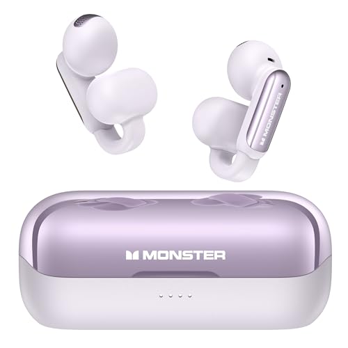 Monster Open-Ear Bluetooth Earbuds (Purple) Deal