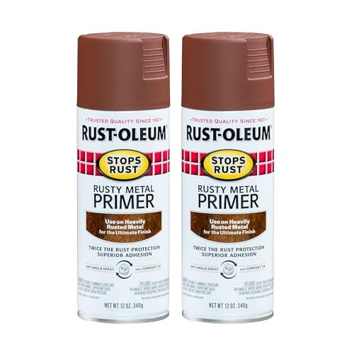 Rust-Oleum 7769830 Stops Rust Rusty Metal Primer Spray 2-Pack 12-Oz Deal
