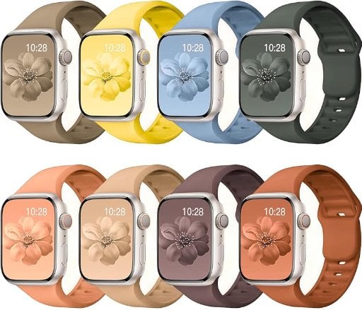 8 Pack Sport Band Compatible with Apple Watch