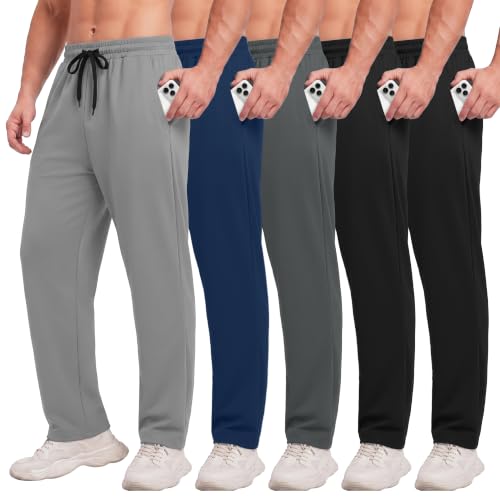 Men's Sweatpants with Pockets - 5-Pack Deal