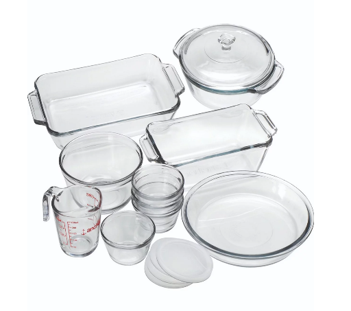 Anchor Hocking Oven Basics Glass Bakeware Set (15-Piece)