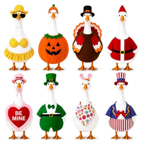 Funle 8-Set Porch Goose Outfits for 23-inch Goose Deal