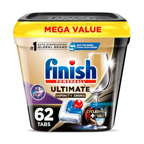 Finish Ultimate Plus Infinity Shine Dishwashing Tablets 62-Count Unscented