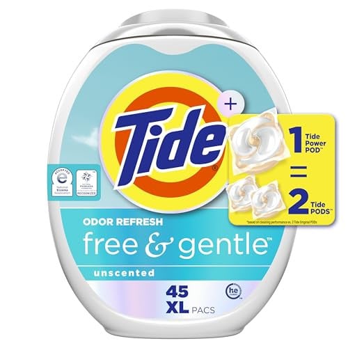Tide PODS Free and Gentle Odor Refresh Laundry Detergent Pacs 4 x 45-Count Deal