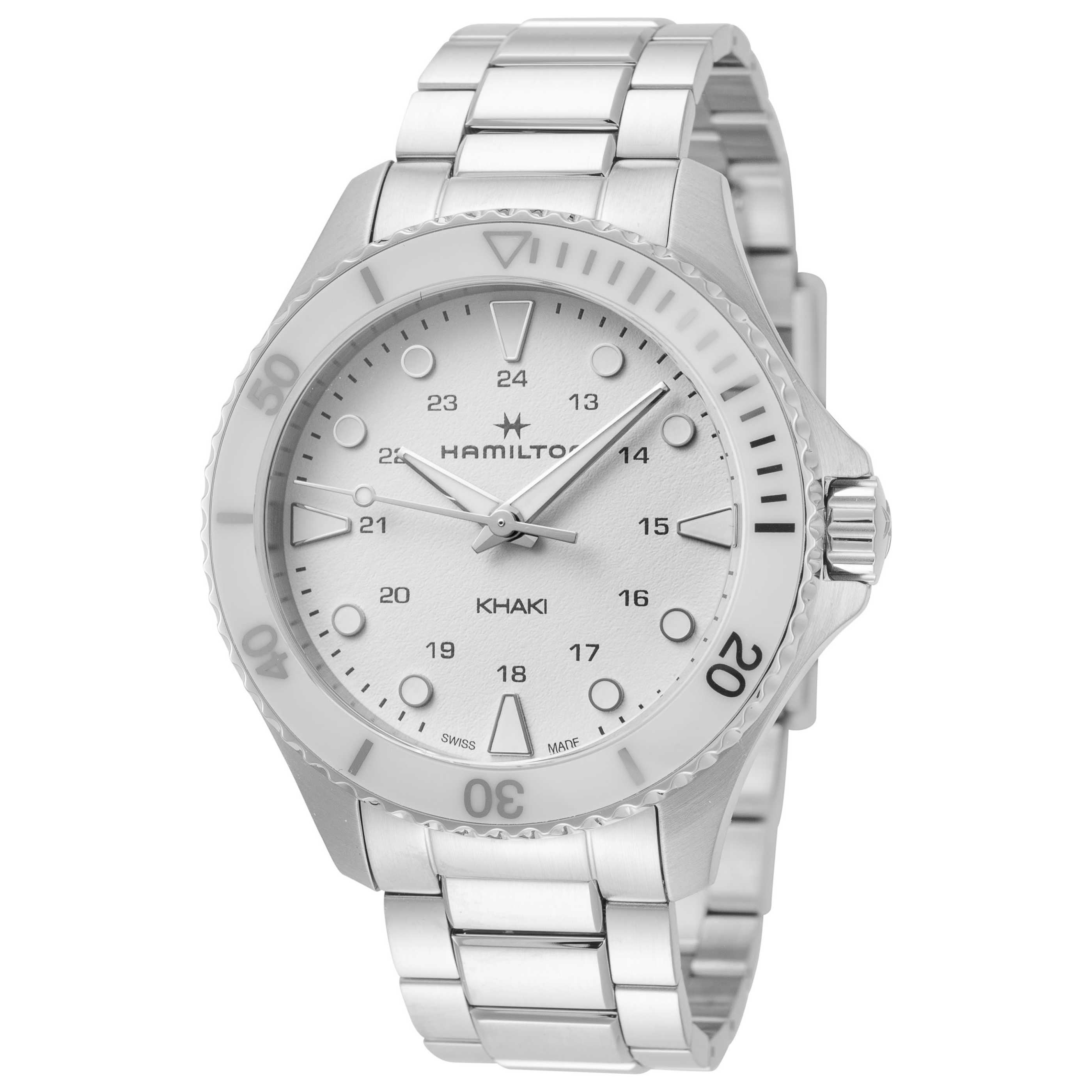 HAMILTON Khaki Navy Scuba 37mm White Dial Unisex Quartz Watch
