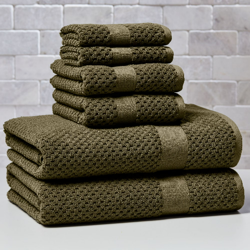 Better Homes & Gardens Signature Soft Cotton Popcorn Textured Bath Towel Set 6-Piece