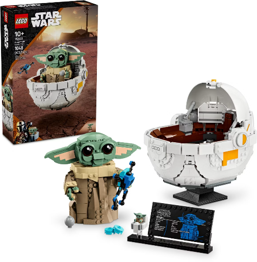 LEGO Star Wars The Mandalorian: Grogu with Hover Pram Buildable Toy Figure 75403 Deal