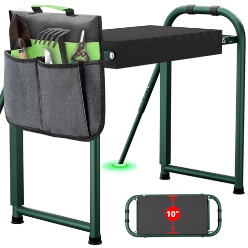 seasky Foldable Garden Kneeler and Seat (Dark Green)
