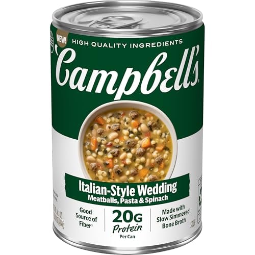 Campbell's Protein Italian Style Wedding Soup 16.1-Ounce Deal