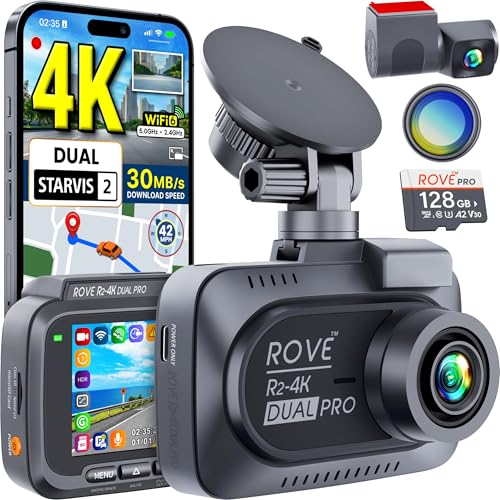 ROVE R2-4K Dual PRO Dash Cam Front and Rear 4K+2K Deal