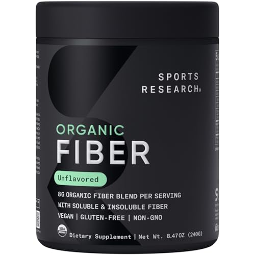 Sports Research Organic Fiber Powder (30-Servings, Unflavored)