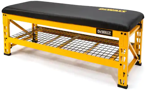 Home Depot Daily Pick: Dewalt Garage Bench w/ Wire Grid Stor deal at Home Depot