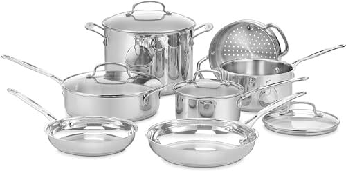 Cuisinart 77-11G Stainless Steel 11-Piece Cookware Set Deal
