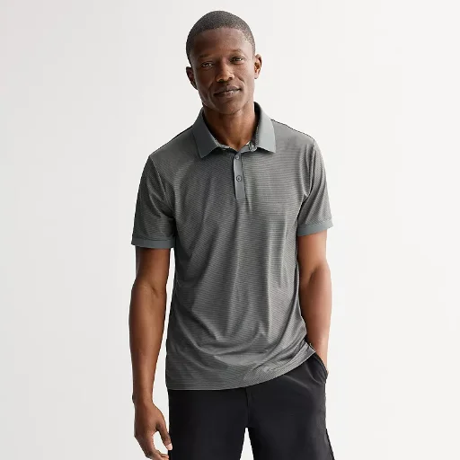 FLX Men's Micro Stripe Performance Polo Deal